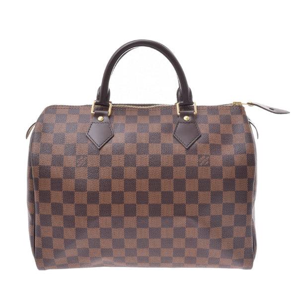 LOUIS VUITTON Louis Vuitton Damier Speedy 30 Brown N41364 Ladies Damier Canvas Handbag A Rank Used Ginzo