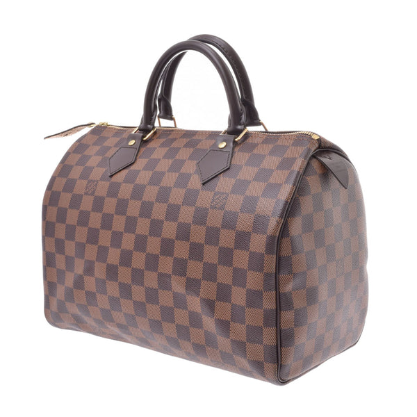 LOUIS VUITTON Louis Vuitton Damier Speedy 30 Brown N41364 Ladies Damier Canvas Handbag A Rank Used Ginzo