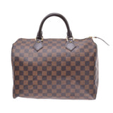 LOUIS VUITTON Louis Vuitton Damier Speedy 30 Brown N41364 Ladies Damier Canvas Handbag A Rank Used Ginzo