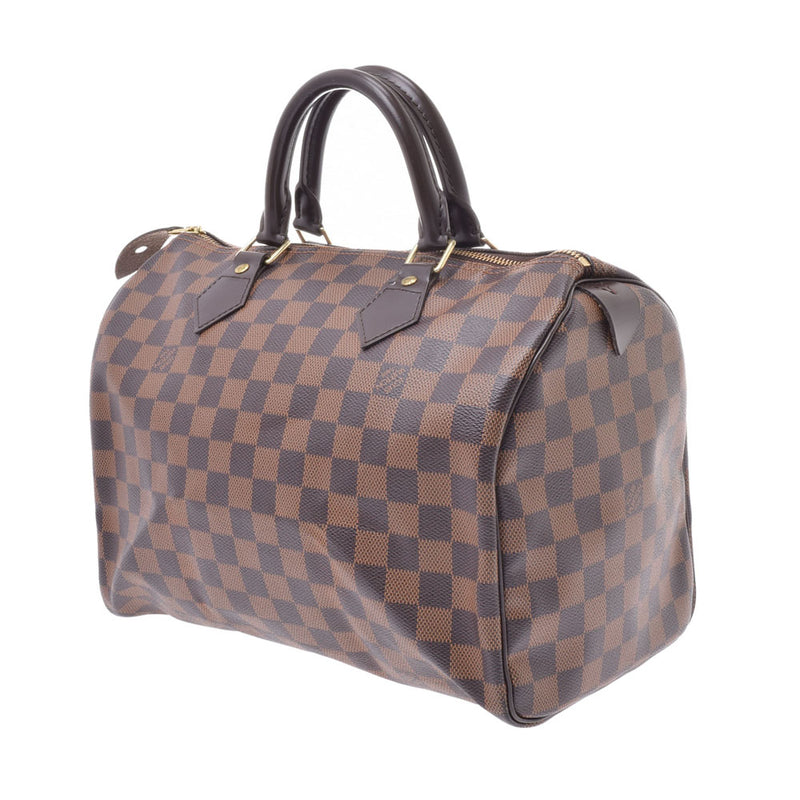 LOUIS VUITTON Louis Vuitton Damier Speedy 30 Brown N41364 Ladies Damier Canvas Handbag A Rank Used Ginzo