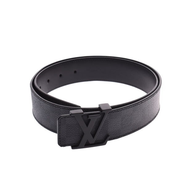 LOUIS VUITTON Louis Vuitton Damier Graphite Suntur 90cm Black/Grey M9808 Men's Damier Graphite Canvas Belt A Rank Used Ginzo