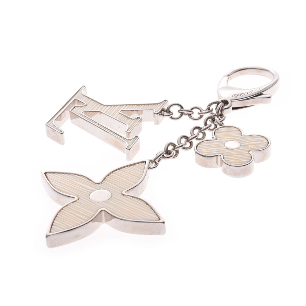 ルイヴィトン M65085 ビジューサック チャーム ホワイト イヴォワール ルイヴィトンビジューサック フルール バッグチャーム 14127