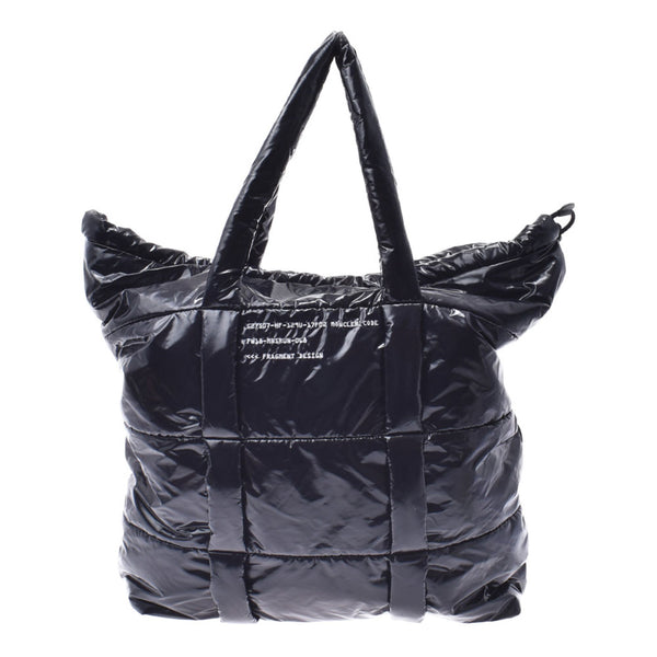 MONCLER Monk rail fragment handbag black unisex nylon tote bag