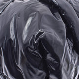 MONCLER Monk rail fragment handbag black unisex nylon tote bag newly used goods silver storehouse