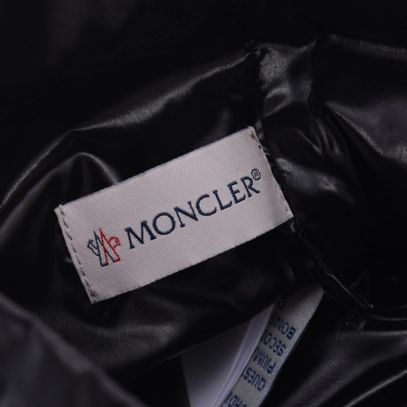 MONCLER Moncler muffler fragment black unisex nylon neck warmer Shindo used Ginzo