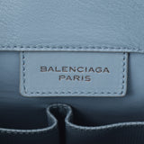 BALENCIAGA Balenciaga The Paper Tote Bag Light Blue Unisex Calf Handbag B Rank Used Ginzo