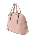 GUCCI Gucci GG pattern 2WAY bag pink beige 309617 Ladies enamel handbag B rank used Ginzo
