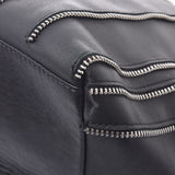JIMMY CHOO Jimmy Choo zipper motif black unisex calf tote bag AB rank used Ginzo