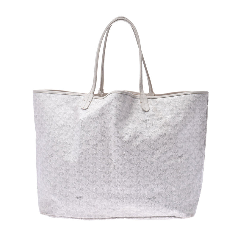 Goyard, Bags, 0 Authentic Goyard Saint Louis Gm White Tote Used Well  Loved