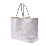 GOYARD Saint-Louis GM White Unisex PVC Tote Bag B Rank Used Ginzo