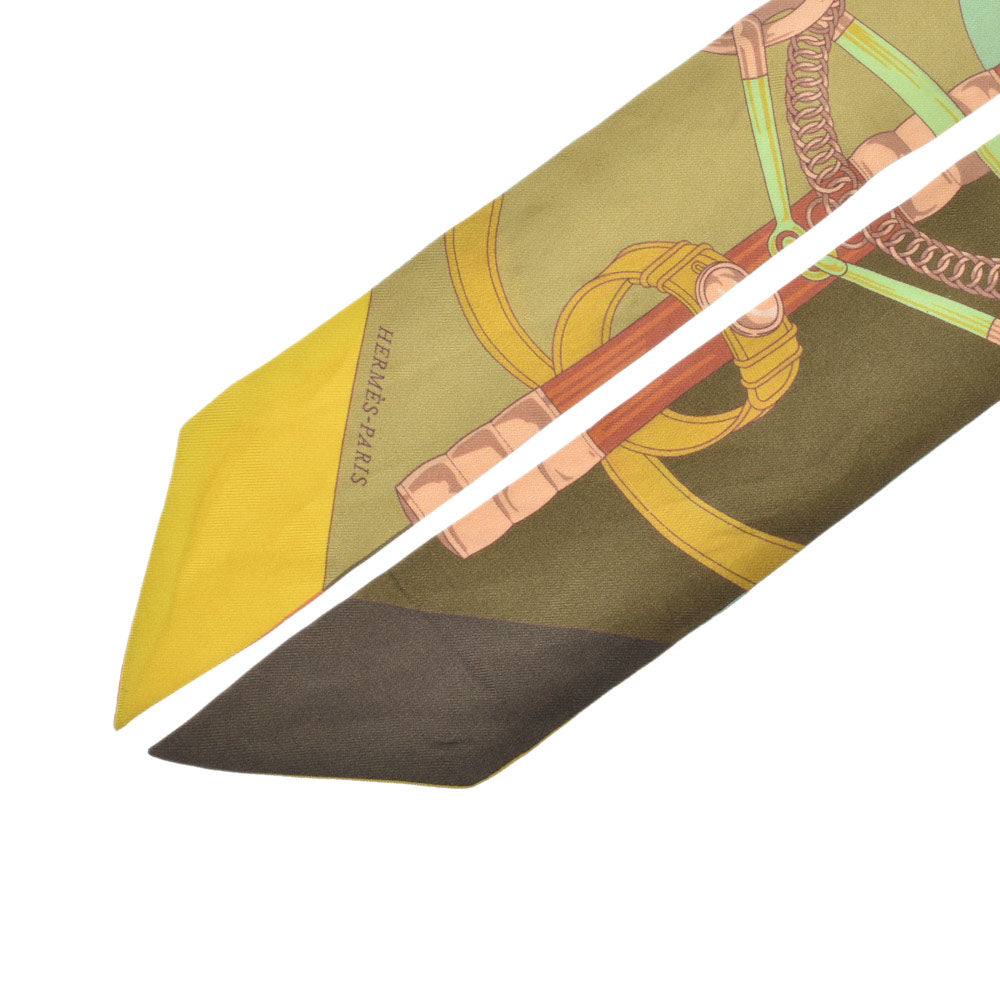 ⭐️良品⭐️ エルメス クリケティス ツイリースカーフ イエロー 名東】【HERMES】エルメス ツイリー 新たなる占星術 イエロー系 マルチ