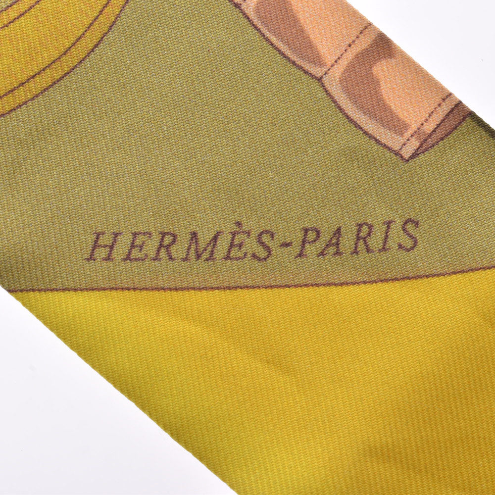 エルメスツイリー 黄金の拍車/EPERON D'or 緑系 レディース シルク