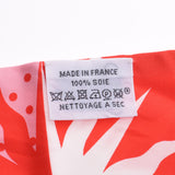 HERMES Twilly Astrology/Dot/Astrologie a Pois Red/Pink/White Ladies Silk Scarf A Rank Used Ginzo