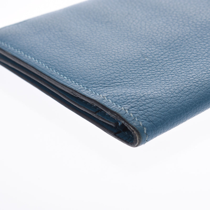 HERMES エルメス MC2 フレミング アズール C刻印(2018年頃) メンズ エヴァーカラー 札入れ Bランク 中古 銀蔵