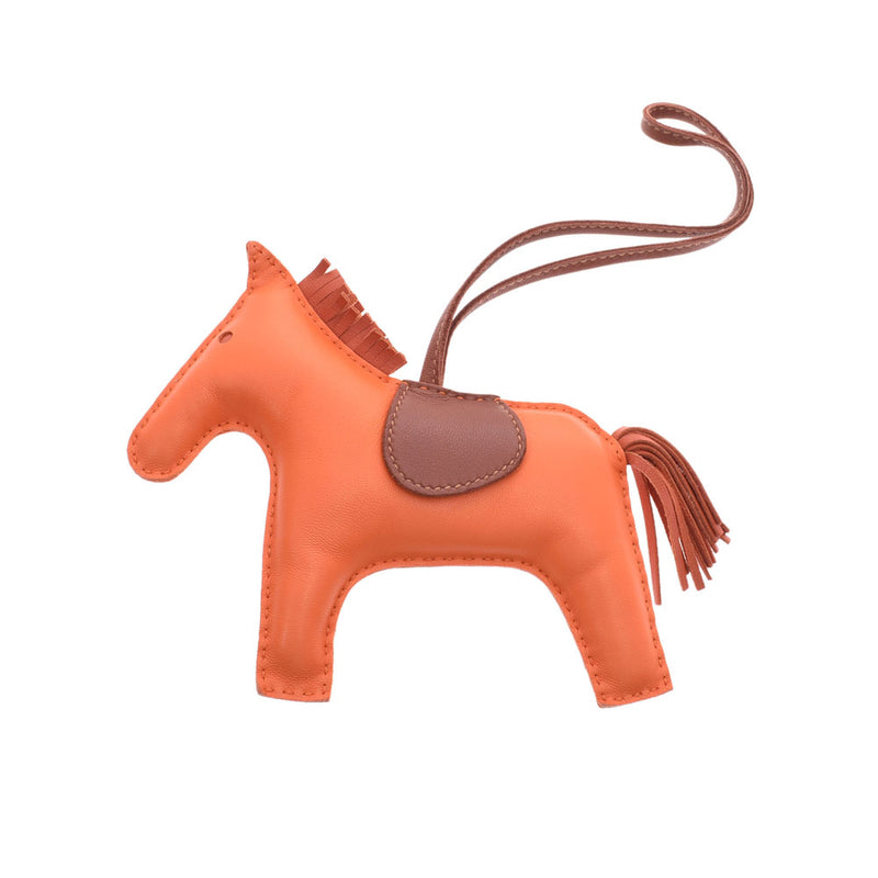 Hermes Rodeo GM horse motif orange brick foam Unisex