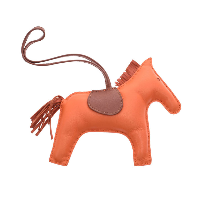 Hermes Rodeo GM horse motif orange brick foam Unisex