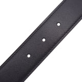 HERMES Hermes H-Belt 85cm Reversible Black/Ethan Silver Fittings D Engraved (c.) Men's BOX Calf/Togo Belt New Ginzo
