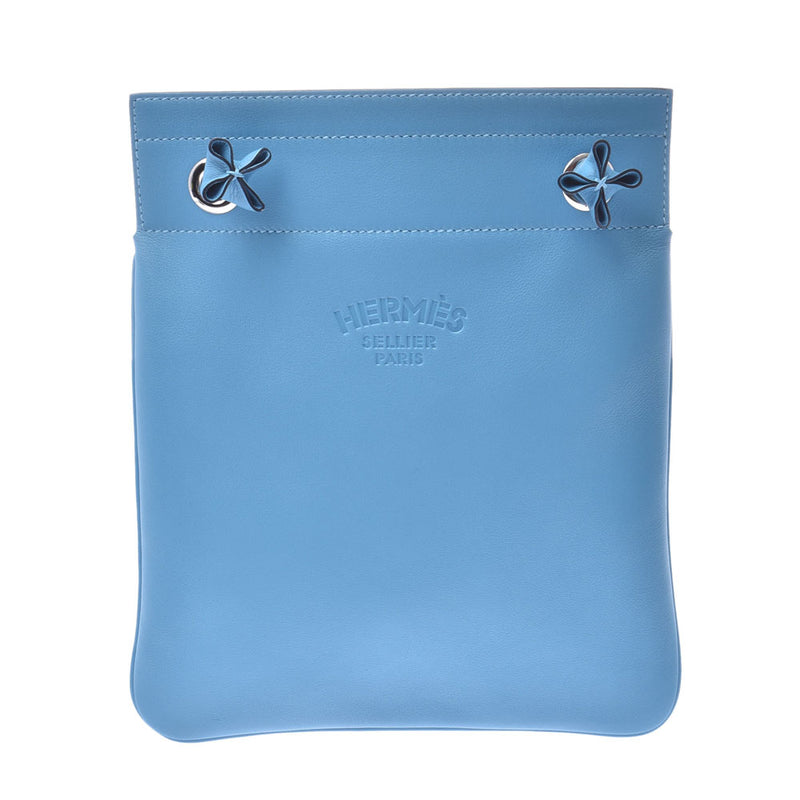 HERMES Arene mini blue gene silver metal fittings D stamp (around 2019) unisex Swift shoulder bag new silver store