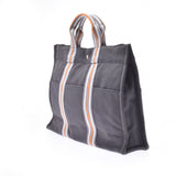 HERMES Fool toe MM Ginza limited gray unisex canvas tote bag B rank used Ginzo