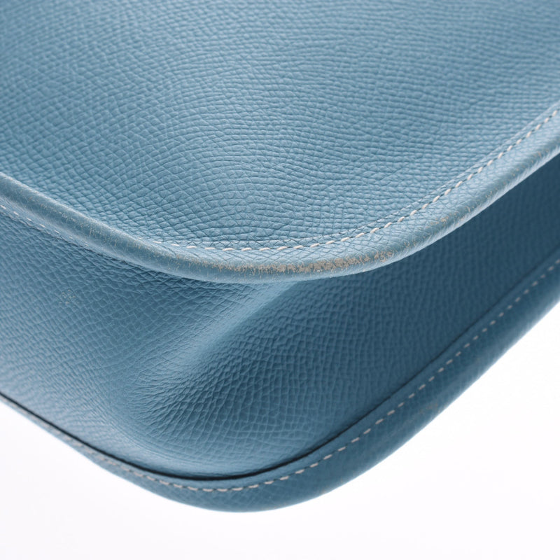 HERMES エルメス エヴリンPM ブルージーン ユニセックス ヴォーエプソン ショルダーバッグ Bランク 中古 銀蔵