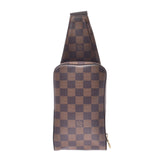 LOUIS VUITTON Louis Vuitton Damier Geronimos Body Bag New Brown N51994 Unisex Shoulder Bag AB Rank Used Ginzo