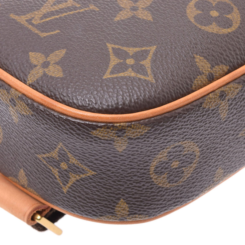 LOUIS VUITTON Louis Vuitton Monogram Pochette Ganju Brown M51870 Unisex Monogram Canvas Body Bag AB Rank Used Ginzo