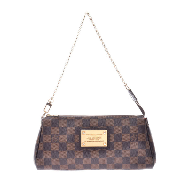 LOUIS VUITTON Louis Vuitton Damier Eva 2WAY Bag Brown N55213 Ladies Damier Canvas Leather Shoulder Bag A Rank Used Ginzo