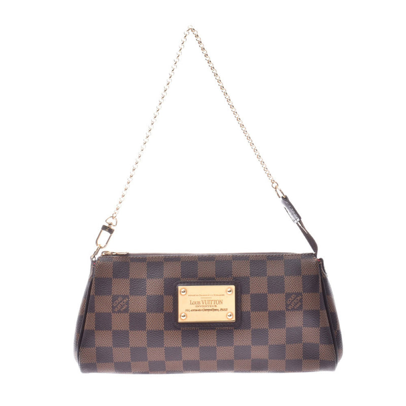 LOUIS VUITTON ルイヴィトン ダミエ エヴァ チェーン ショルダーバッグ N55213 ブラウン by