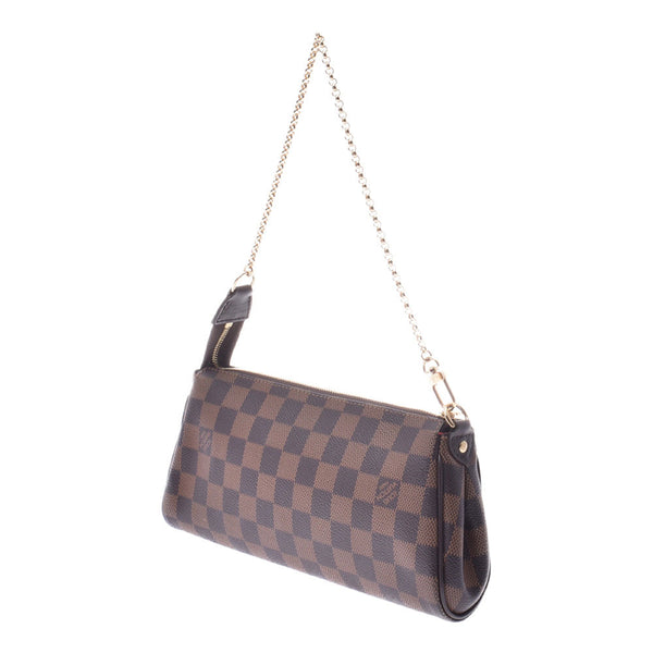LOUIS VUITTON Louis Vuitton Damier Eva 2WAY Bag Brown N55213 Ladies Damier Canvas Leather Shoulder Bag A Rank Used Ginzo