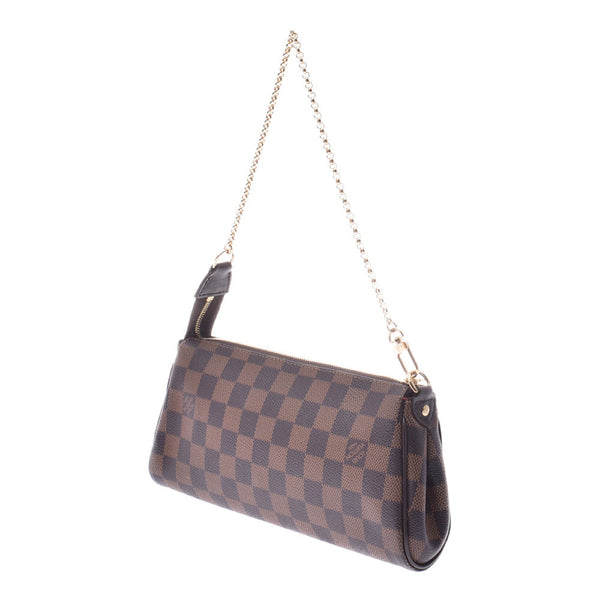 LOUIS VUITTON ルイヴィトン ダミエ エヴァ 2WAYバッグ ブラウン N55213 レディース ダミエキャンバス レザー ショルダーバッグ Aランク 中古 銀蔵