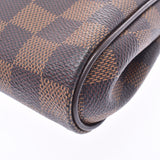 LOUIS VUITTON路易威登Damier Eva 2WAY包棕色N55213女士Damier帆布皮革单肩包A Rank二手货Ginzo