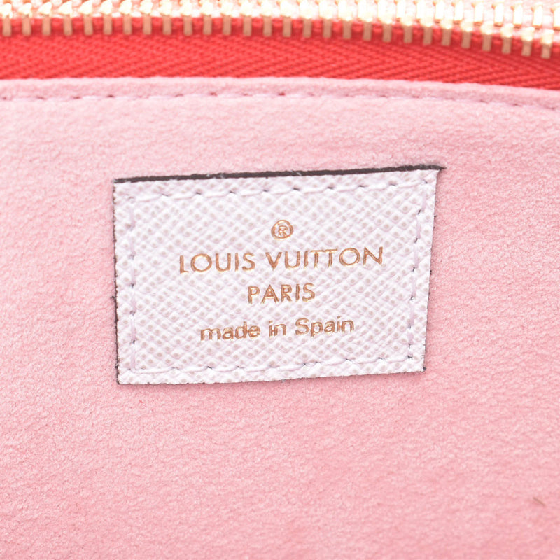 LOUIS VUITTON Louis Vuitton giant monogram pochette Doe bulldog zip red / pink / white M67561 Lady's shoulder bag newly used goods silver storehouse