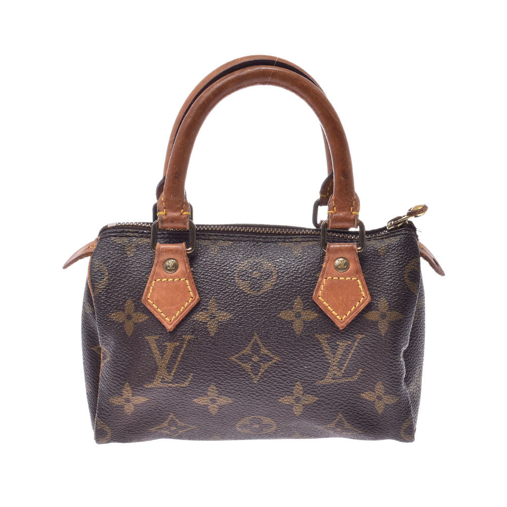 LOUIS VUITTON ルイヴィトン モノグラム ミニスピーディ ブラウン 