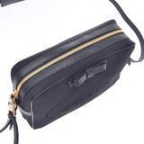 PRADA Prada Prada Logo Ribbon Black 1BH089 Ladies Jacquard Canvas Shoulder Bag Unused Ginzo