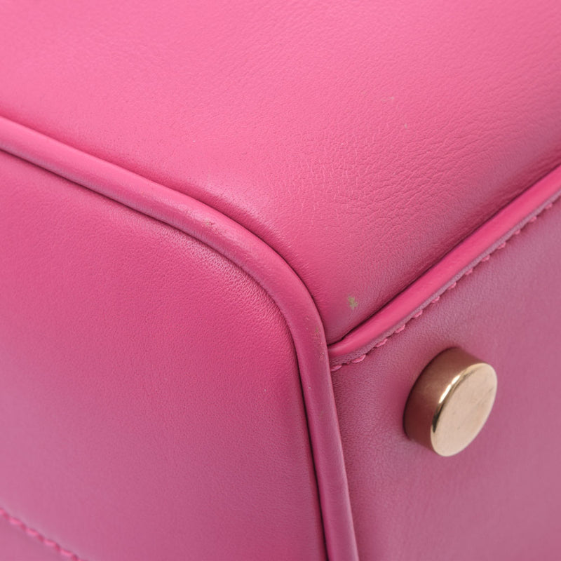 SAINT LAURENT Saint Laurent handbag pink ladies calf 2WAY bag A rank used Ginzo