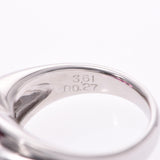 No.11女士PT900/红石榴石3.61ct/钻石0.27CT戒指戒指a级使用银