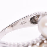 其他阿克亚珍珠7.50-7.80mm钻石0.222ct13号女士K18WG戒指A级二手银藏
