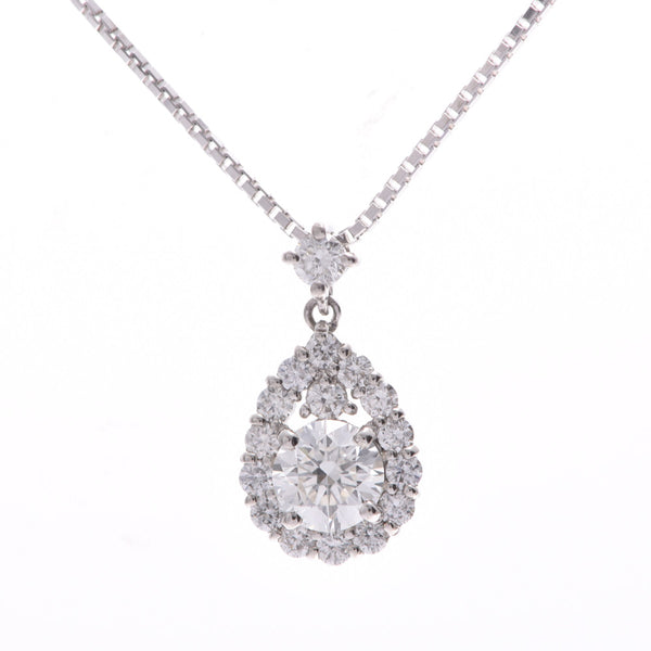 ダイヤ0.308ct G-SI2-VG 0.20ct レディース PT900/PT850 ネックレス Aランク 中古 銀蔵