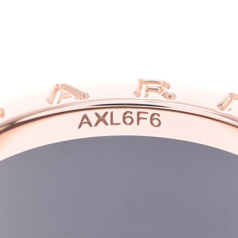 BVLGARI ブルガリ B-ZEROリング #58 サイズM 17号 ユニセックス K18PG/黒セラミック リング・指輪 Aランク 中古 銀蔵