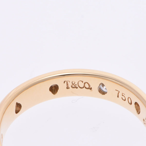 TIFFANY＆Co。Tiffany点环戒指14（男女皆宜的K18 / PT950 /钻石戒指/戒指）