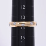 TIFFANY&Co. Tiffany Dots Ring No. 14 Unisex K18/PT950/Diamond Ring/Ring A Rank Used Ginzo