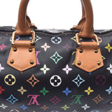 LOUIS VUITTON Louis Vuitton Multicolor Speedy 30 Black M92642 Ladies Monogram Multicolor Leather Handbag B Rank Used Ginzo
