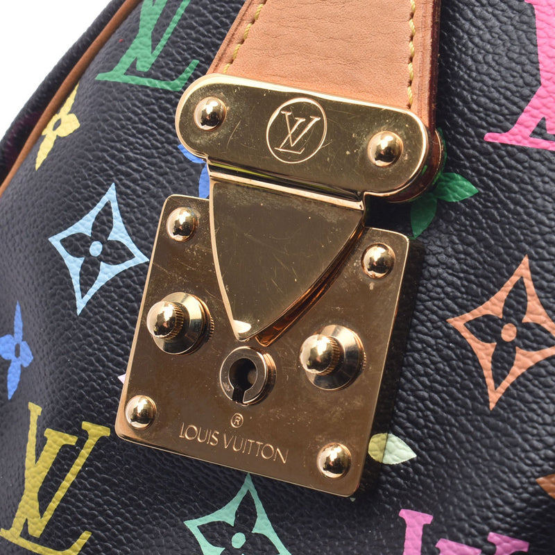 Louis Vuitton Black Monogram Multicolor Speedy 30 Bag