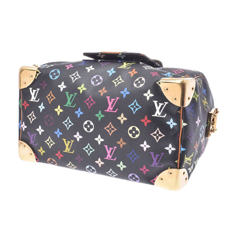 LOUIS VUITTON Speedy 30 Monogram Multicolor Black Hand Bag M92642