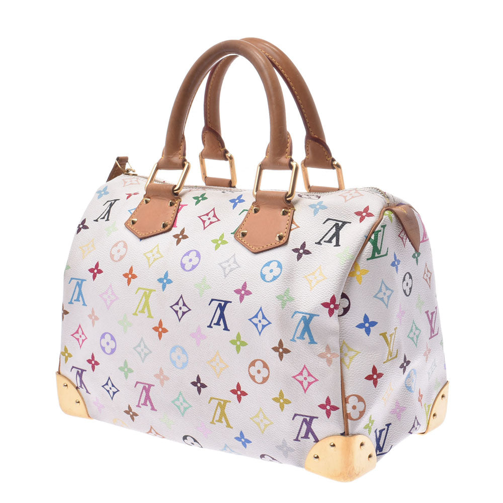LOUIS VUITTON ルイヴィトン マルチカラー スピーディ30 ブロン（白 