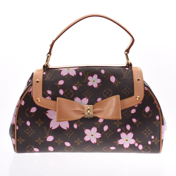 LOUIS VUITTON Louis Vuitton Monogram Cherry Blossom Sack Retro PM Brown M92012 Ladies Handbag B Rank Used Ginzo