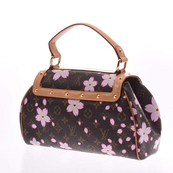 LOUIS VUITTON Louis Vuitton Monogram Cherry Blossom Sack Retro PM Brown M92012 Ladies Handbag B Rank Used Ginzo