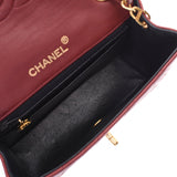 CHANEL シャネル ミニマトラッセ チェーンショルダーバッグ ボルドー系 ゴールド金具 レディース ラムスキン ショルダーバッグ ABランク 中古 銀蔵