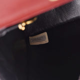 CHANEL シャネル ミニマトラッセ チェーンショルダーバッグ ボルドー系 ゴールド金具 レディース ラムスキン ショルダーバッグ ABランク 中古 銀蔵