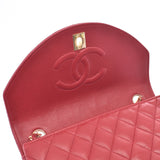 CHANEL シャネル マトラッセ チェーンショルダーバッグ 赤 ゴールド金具 レディース ラムスキン ショルダーバッグ ABランク 中古 銀蔵